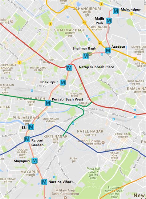 shalimar bagh to huda metro